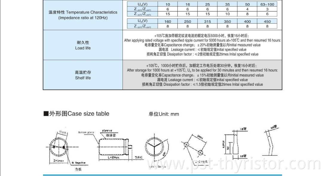 Used for large electrolytic capacitor switching power supply